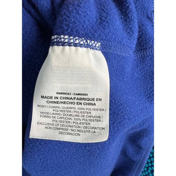 Nike Women’s S Therma-Fit Hoodie Blue Polka Dot Pullover Just Do It Activewear - Picture 8 of 9